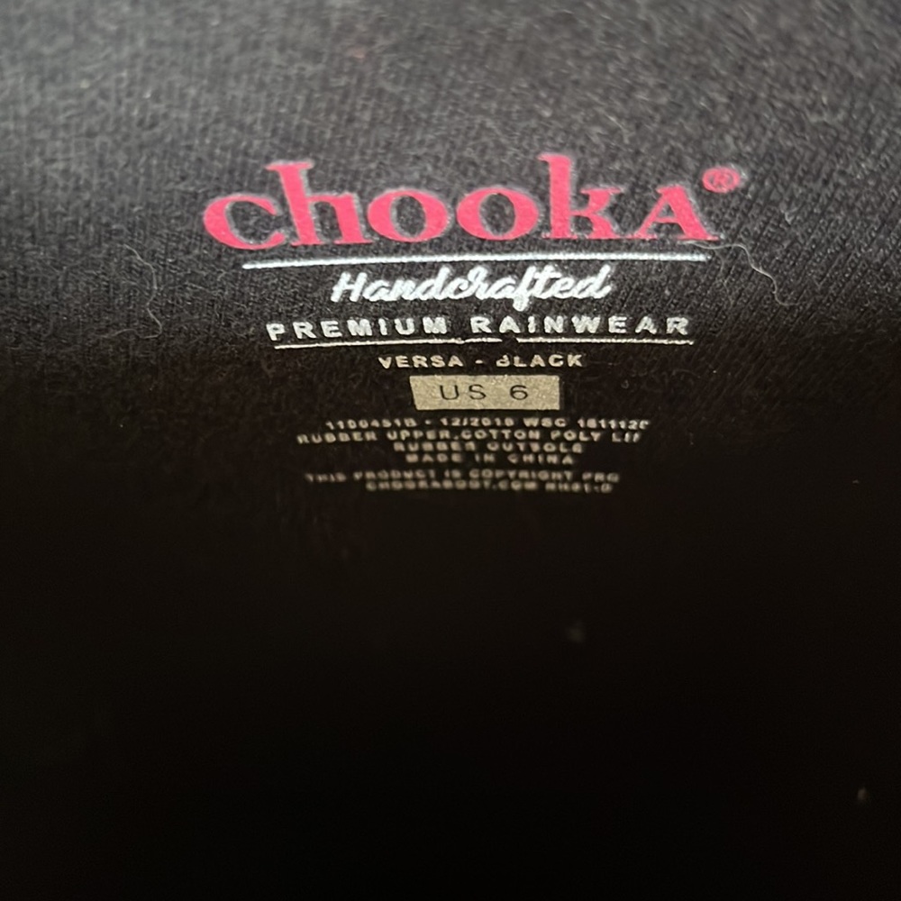 Black Chooka rainboots - Picture 4 of 8
